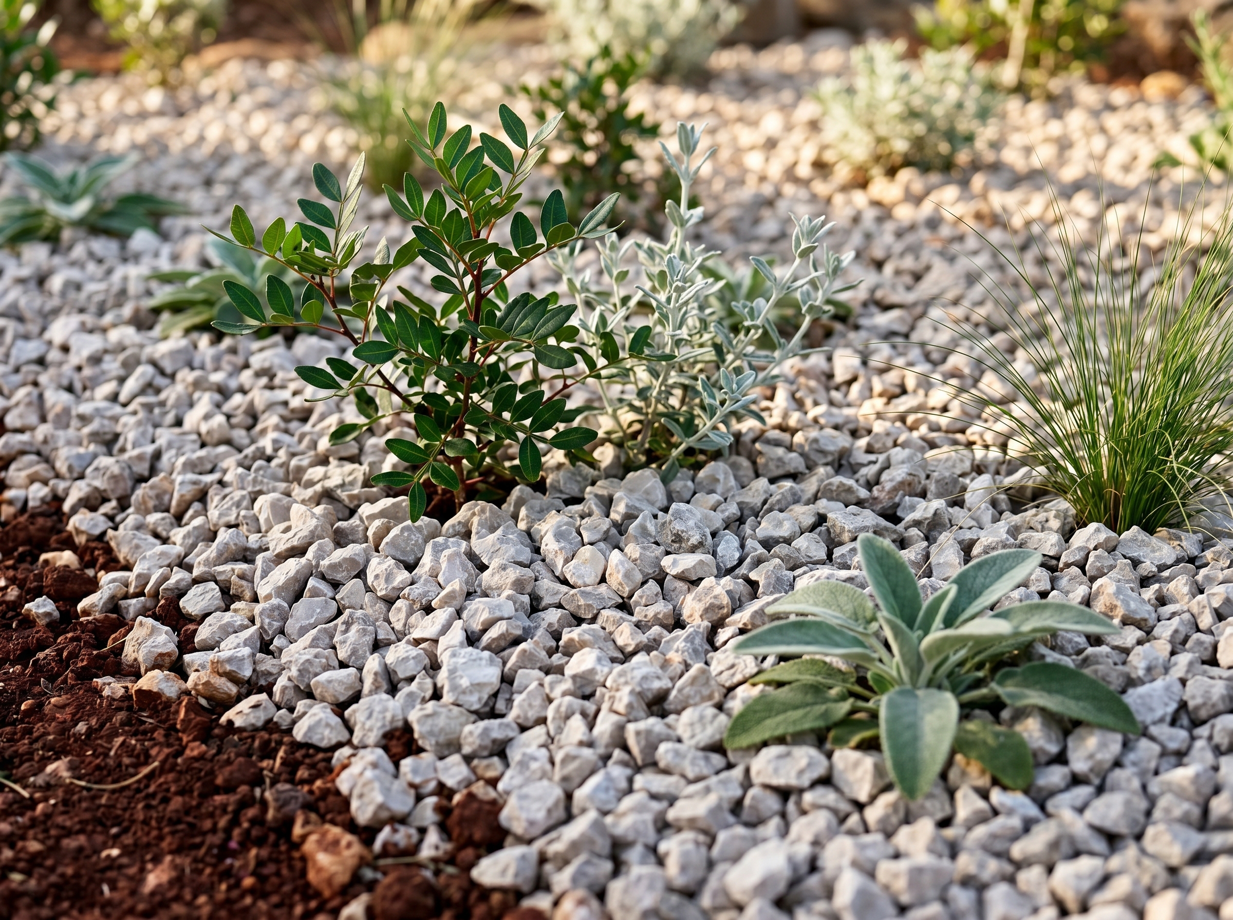 Gravel garden masseria in Puglia